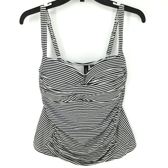 Bond-Eye Australia Other - Bond Eye Swim Top Womens 10 US Black White Tankini Multi Fit Cup Australia